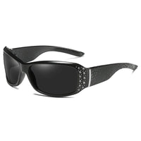 Rhinestone Decorated UV400 Sunglasses — vista frontale