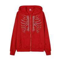 Rhinestone Skeleton Hoodie — in alternativa
