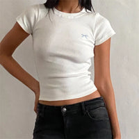 Ribbon Bow Plain Baby Tee — in alternativa