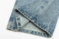 Ripped Wide Leg Leopard Print Denim Jeans — in alternativa
