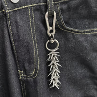 Rivet Charm Belt Loop Keychain — vista posteriore