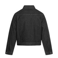 Rivet Clasp Raw Denim Jacket — in alternativa