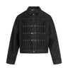 Y2K Rivet Clasp Raw Denim Jacket