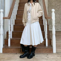 Rivet Off Shoulder Long Sleeve Top — dettaglio della stampa