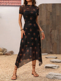 Rose Thorn Print Mini Dress — in alternativa