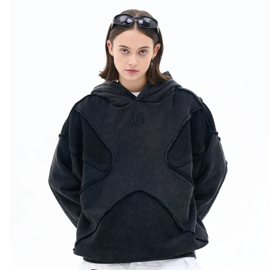 Rough Cut Segmented Hoodie — dettaglio della stampa