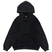 Rough Cut Segmented Hoodie — vista frontale