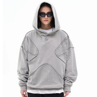 Rough Cut Segmented Hoodie — dettaglio
