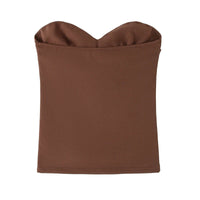 Ruched Backless Bandeau Tube Top — dettaglio della stampa