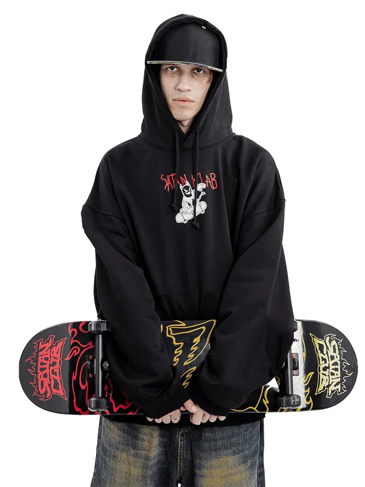 Satan Skateboard Graphic Hoodie — dettaglio