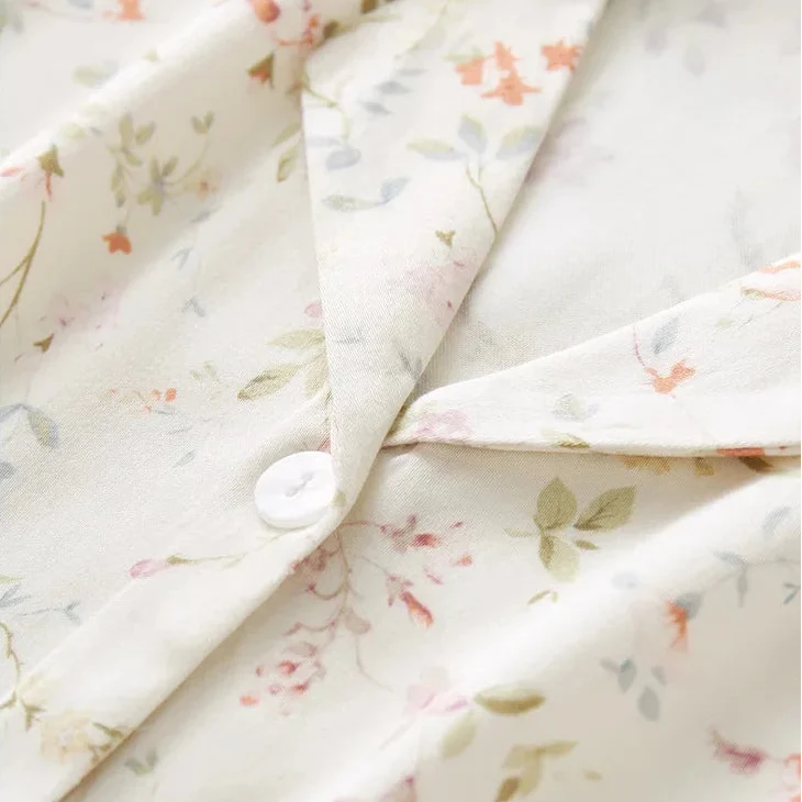 Satin Willow Print Two Piece Pyjamas — dettaglio della stampa