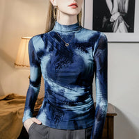 Sea Front Mesh Turtleneck — vista frontale