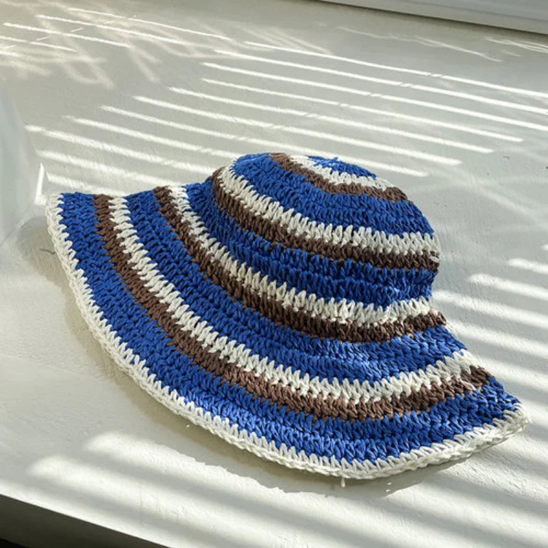 Seaside Knit Bucket Hat — vista frontale
