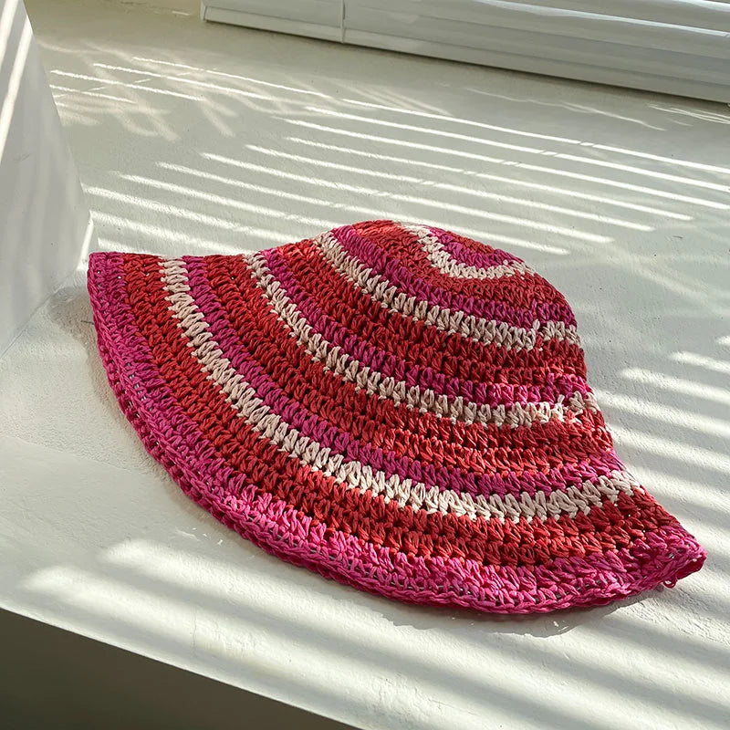 Seaside Knit Bucket Hat — dettaglio della stampa