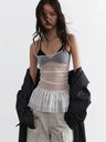 Y2K See Through Mesh Tank Top