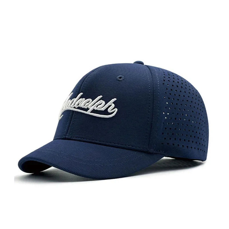Short Brim Breathable Baseball Cap — vista frontale