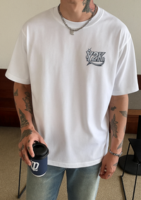 Silver Star Graphic Heavyweight T Shirt — vista laterale