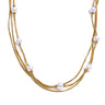 Y2K Simulated Pearl Layered Stacking Necklace
