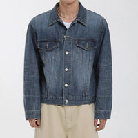 Single Breasted Button Up Denim Jacket — in alternativa