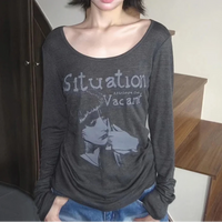 Situation Graphic Print Long Sleeve Top — vista posteriore