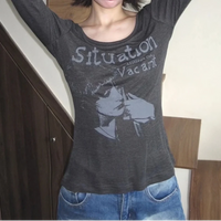 Situation Graphic Print Long Sleeve Top — dettaglio