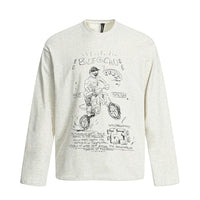 Sketchbook Bike Graphic Long Sleeve Top — vista frontale