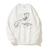 Y2K Smoking Portrait Graphic Hoodie