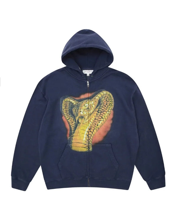 Sneaky Snake Graphic Zip Up Hoodie