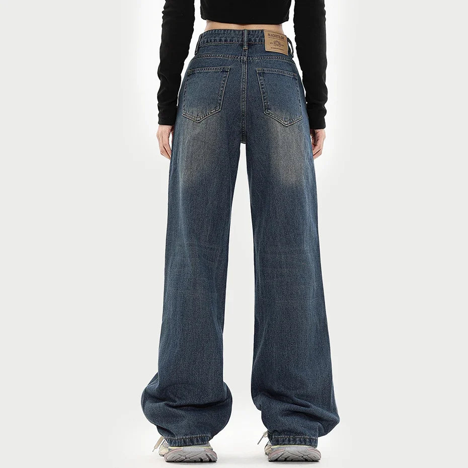 Spider Print Graphic Denim Jeans — dettaglio della stampa