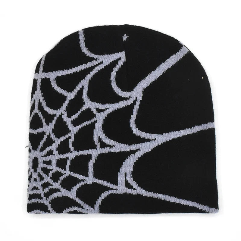 Spider Web Beanie — dettaglio della stampa