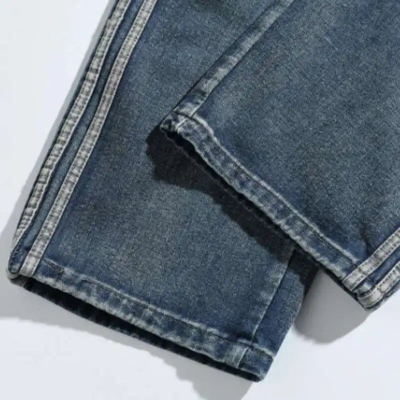 Spliced Baggy Denim Jeans — vista laterale