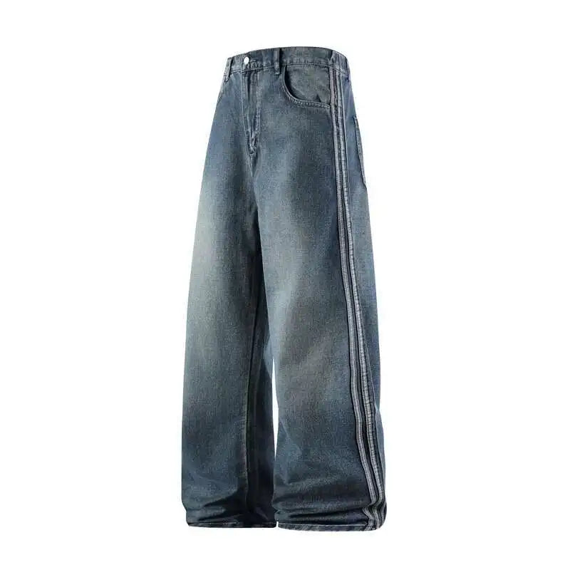 Spliced Baggy Denim Jeans — vista posteriore