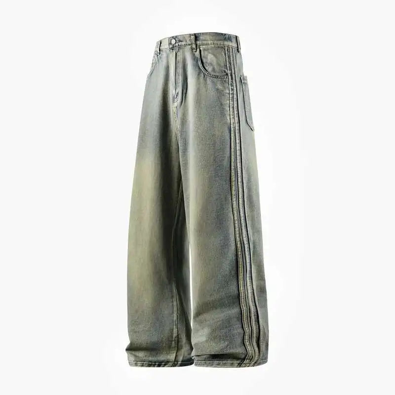 Spliced Baggy Denim Jeans — dettaglio
