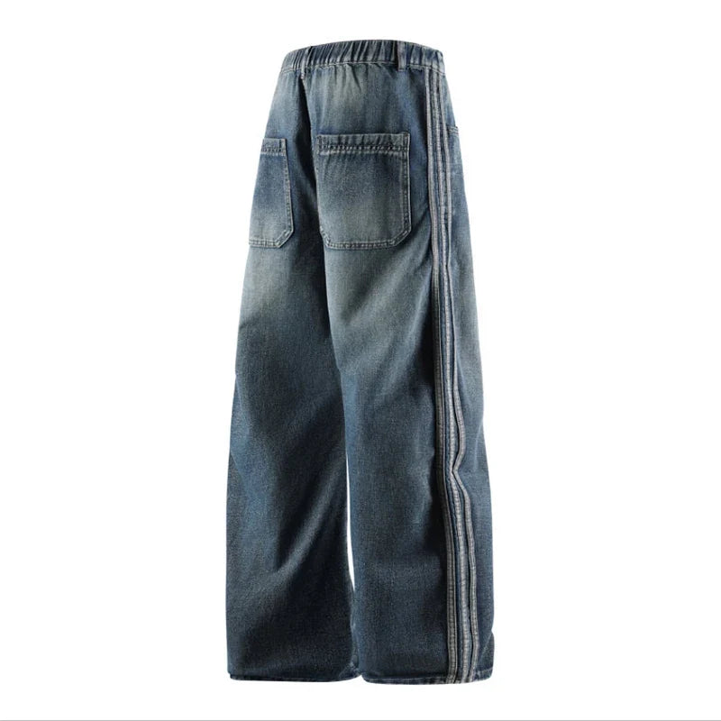 Spliced Baggy Denim Jeans — dettaglio della stampa