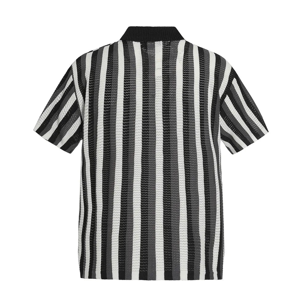 Spliced Striped Knitted Cardigan — in alternativa