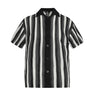 Y2K Spliced Striped Knitted Cardigan