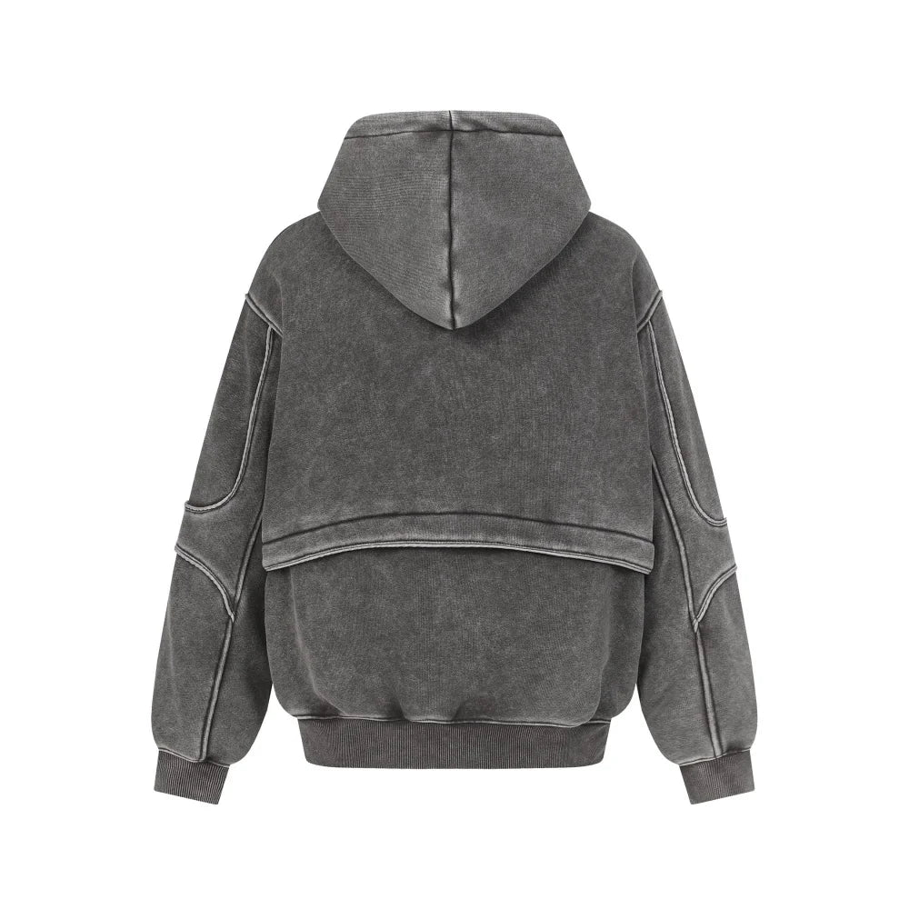 Spliced Washed Hoodie — dettaglio della stampa