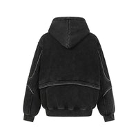 Spliced Washed Hoodie — dettaglio