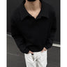 Y2K Spring Lapel Kitted Jumper Sweater