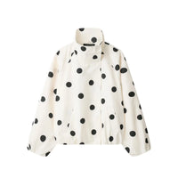 Spring Polka Dot Jacket Coat — vista frontale