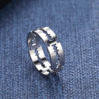 Stainless Steel Blade Ring — dettaglio della stampa