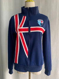 Stand Neck Union Jack et Zip Up — vista frontale