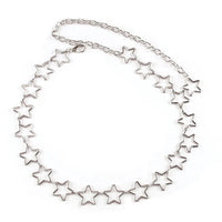 Star Metal Waist Chain Belt — dettaglio del tessuto