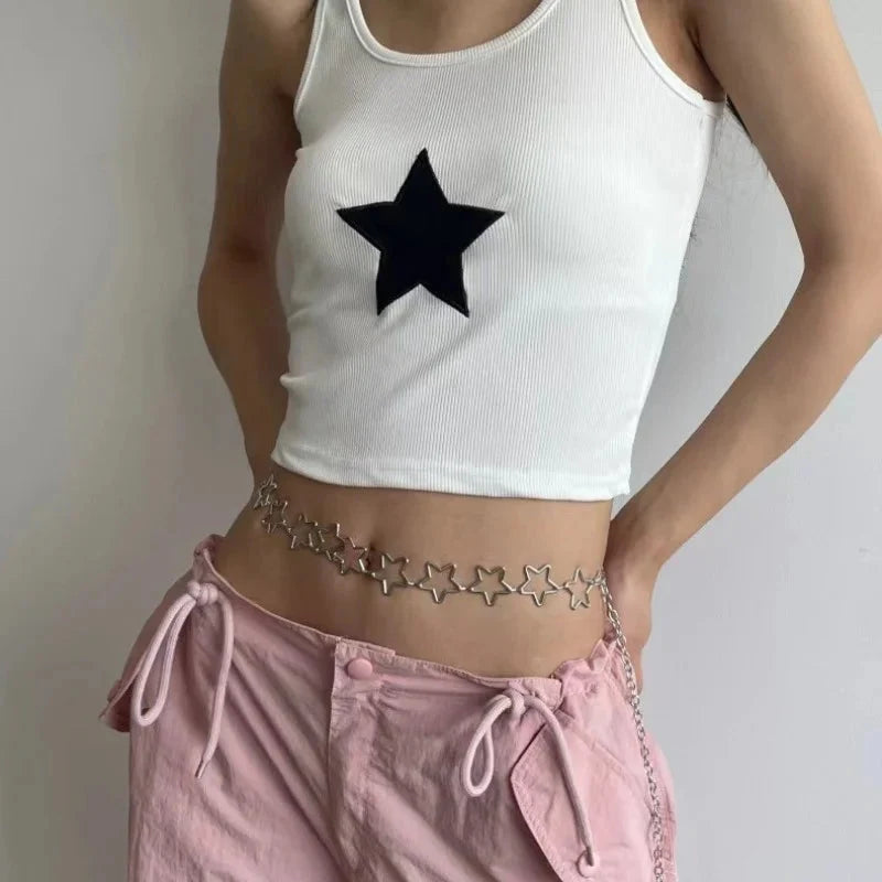 Star Metal Waist Chain Belt — vista laterale