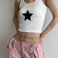 Star Metal Waist Chain Belt — vista laterale