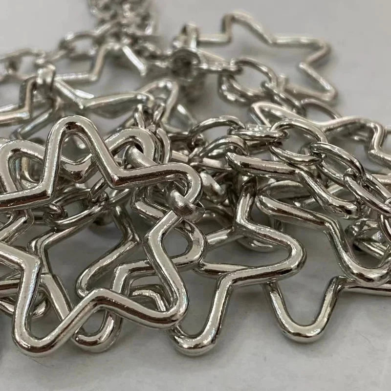 Star Metal Waist Chain Belt — vista frontale