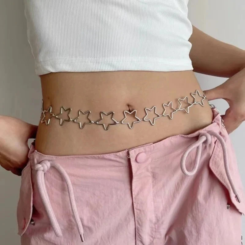 Star Metal Waist Chain Belt — dettaglio della stampa