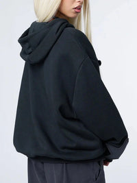 Star Print Baggy Hoodie — vista laterale