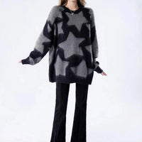 Star Struck Woven Plaid Knit Jumper — vista laterale