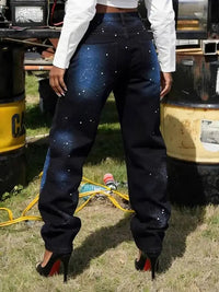 Starry Astrological Jeans — vista posteriore